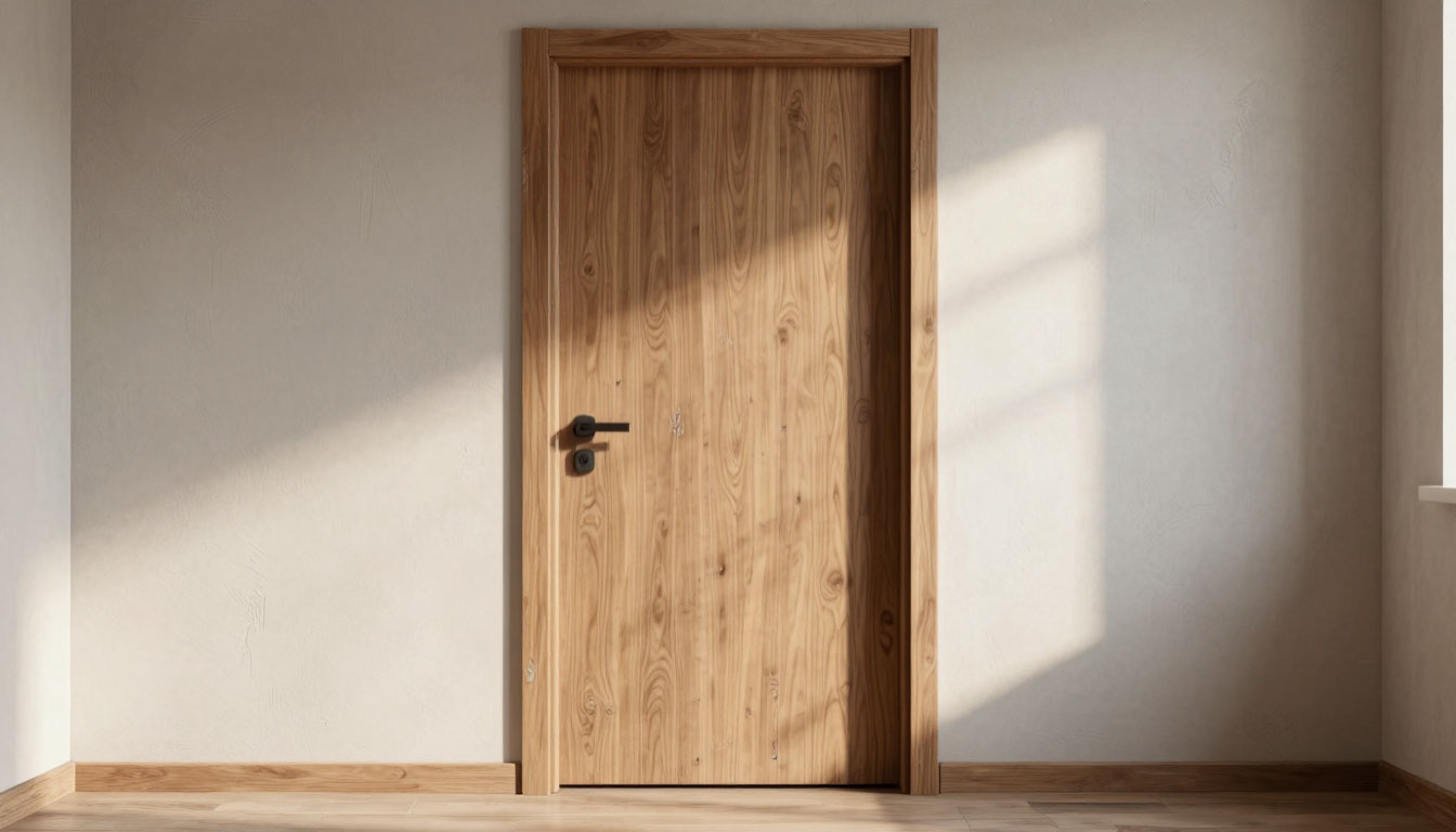 дверь в квартире от застройщика