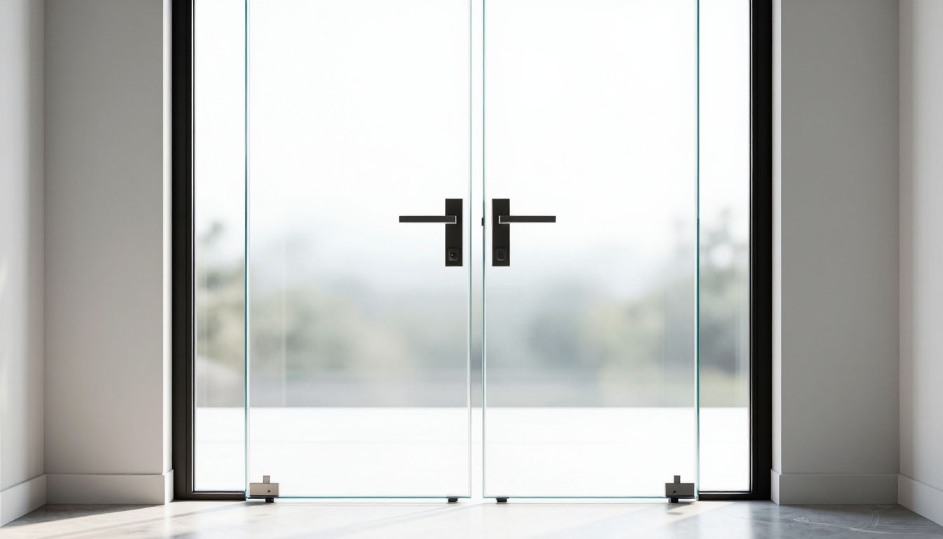 стеклянные двери