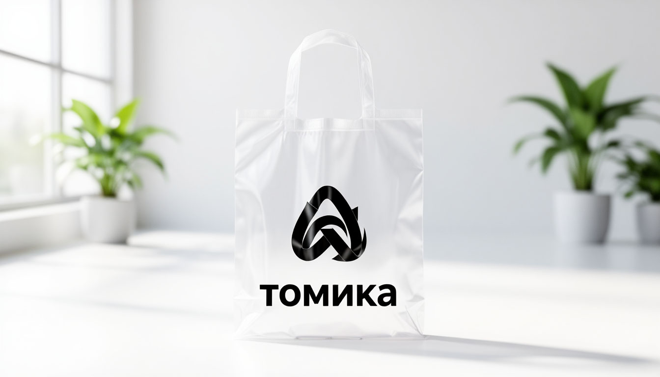 пакет с лого