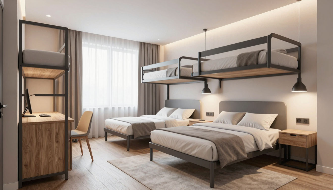 Мебель для отеля 2026: стандарты прочности и тренды дизайна